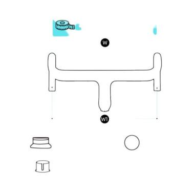 Imagem de Guidão De Bicicleta De Estrada Em Carbono 28.6mm Com Cabo Interno Inte