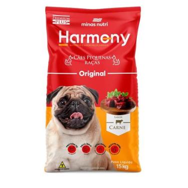 Imagem de Ração Harmony Premium Plus Cães Adultos Raças Pequenas 15kg