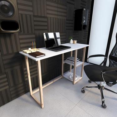 Imagem de Estante De Madeira Suporte De Calçados Expositor De Loja