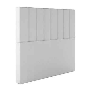Imagem de Cabeceira Estofada Queen 160 Cm Esmeralda Corino Branco