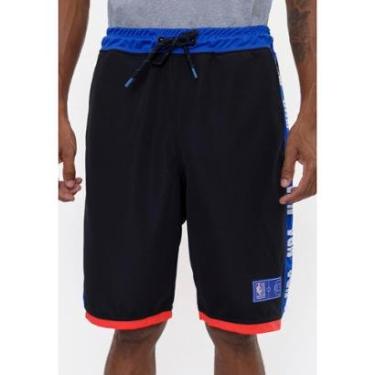Imagem de Bermuda NBA Sintética Wordmark Masculino-Masculino