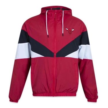 Imagem de JAQUETA CORTA VENTO CHICAGO BULLS CORE NEW ERA VERMELHA-Masculino
