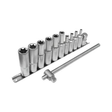 Imagem de Soquete E-Torx Longo Jogo 12 Peças Corneta