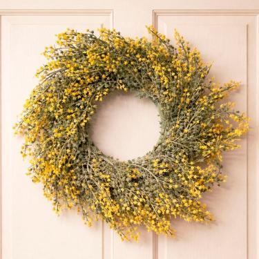 Imagem de Guirlanda Decoração Porta Parede Flores Artificial De 30cm