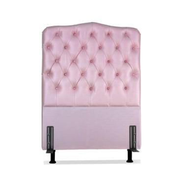 Imagem de Cabeceira de Cama Box Solteiro 110 cm larg. Dunas Larhome Rosa