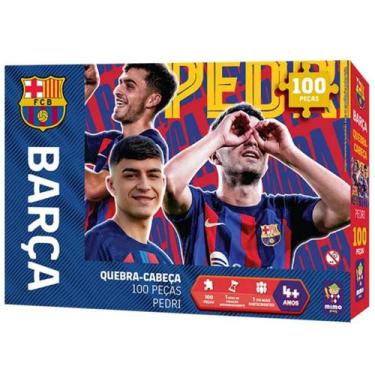 Imagem de Quebra Cabeça Pedri Barcelona Futebol Barça Barça 100 Peças - Mimo