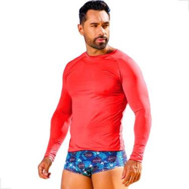 Imagem de Camisa Proteção Solar Térmica Masculina Uv 50+ Segunda Pele Manga Long