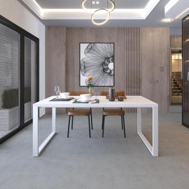 Imagem de Mesa de Jantar Queens 180cm Est.Branca - Metalig