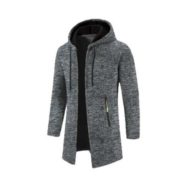 Imagem de Moletom Masculino Oversize Com Capuz E Manga Longa, Jaqueta De Inverno