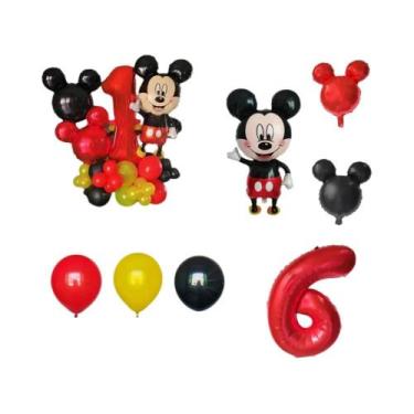 Imagem de Balões De Folha Mickey Mouse De 32 Polegadas, 22 Peças, Decorações Par