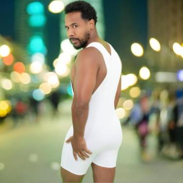 Imagem de Body Macaquinho Masculino Proteção UV - Carolina Wuyk, Vermelho, G, Ma