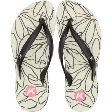 Imagem de Sandália De Dedo Kenner Ibiza Outline Tratorada Feminina, Preto, 38