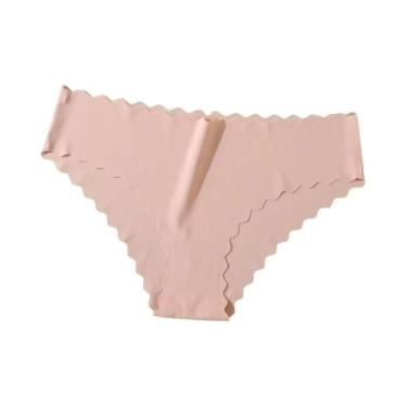 Imagem de Calcinhas Femininas Sexy De Seda Gelada Sem Costura, Respiráveis E Elá