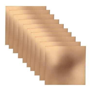 Imagem de 10X Placa Fenolite 10x10 Virgem (kit com 10 placas) - CHIPSCE