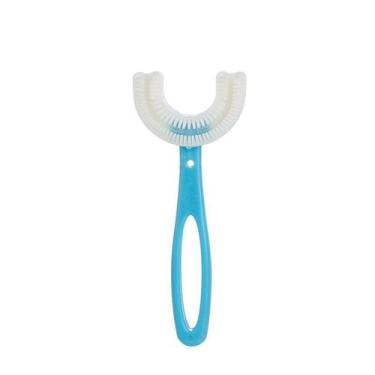 Imagem de Escova De Dente Infantil Silicone 360 U Macia Oferta - JM, Azul 6-12