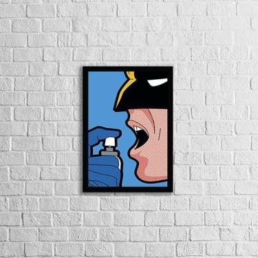Imagem de Quadro Batman em Busca do Hálito Fresco 45x34cm - com vidro