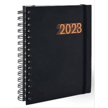 Imagem de 2023 Agenda Tony W Preta Teca Semanal Mesa - 19,00 X 25,00
