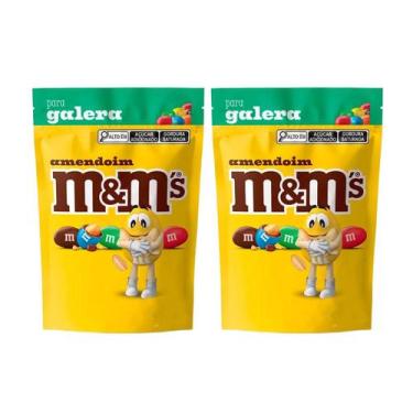 Imagem de 2 Pacotes Chocolate Mms 132g Escolha o Sabor - M&M'S, Amendoim