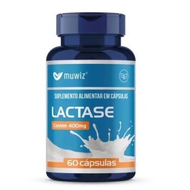 Imagem de Encapsulado Lactase Enzimas Muwiz 400mg 60 Cápsulas Probióticos, Carvã