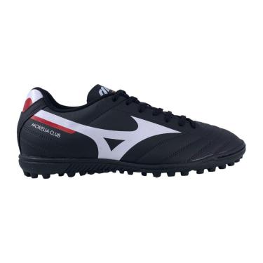 Imagem de Chuteira Society Masculina Mizuno Morelia Club Original PRETO/BRANCO/VERM 39-Masculino