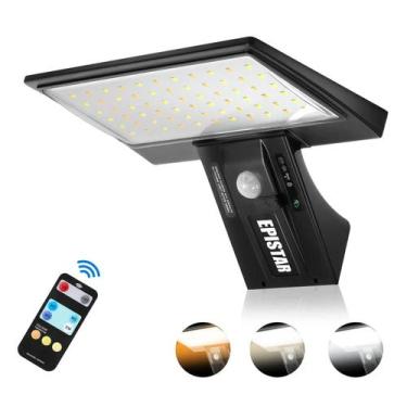 Imagem de Luzes Solares Externas 90LED Com Sensor De Movimento, Holofote À Prova