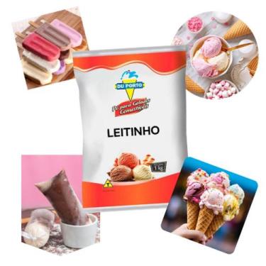 Imagem de Saborizante em Pó Para Sorvetes Leitinho Du Porto 1kg - Geladinhos, Pi