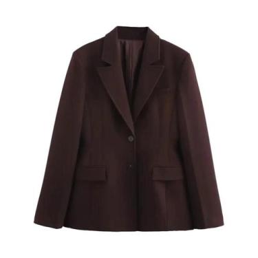Imagem de Conjunto Elegante Feminino De 2 Peças: Blazer Longo E Saia Mini De Cin