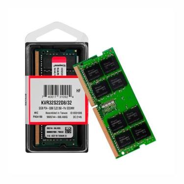 Imagem de Memoria RAM para Notebook Kingston ValueRam So-Dimm 32gb 3200mhz Ddr4 