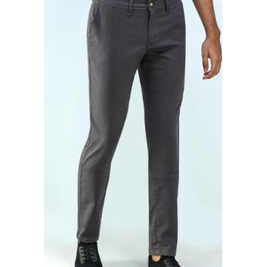 Imagem de Calça Sport Fino Slim Fit Ogochi 002510019 Masculino, Chumbo, 46