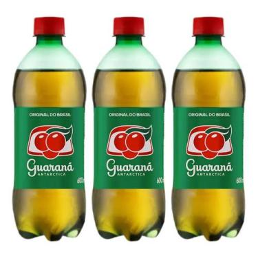 Imagem de Kit C/3 Refrigerante Guaraná Antarctica 600ml