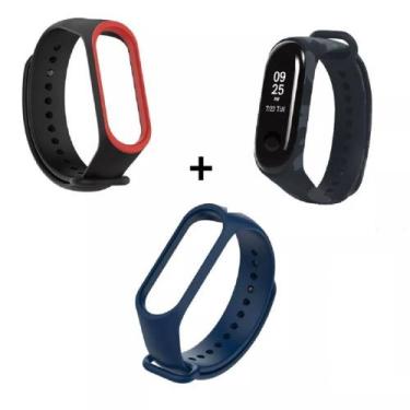 Imagem de Kit 3 Pulseiras compatíveis com Mi Band 3 /4 - Nsmart