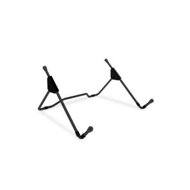 Imagem de Suporte Ergonômico para Notebook Reliza, Ajustável, Aço Carbono, Preto