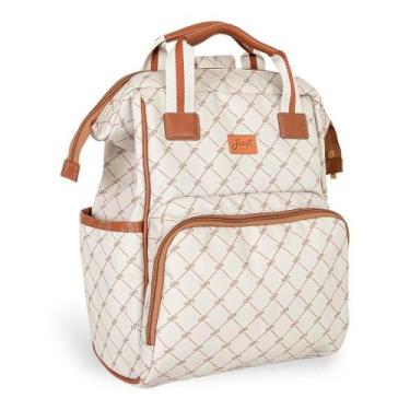 Imagem de Mochila de Maternidade Just Baby Multifuncional Bella Bege, Creme