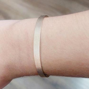 Imagem de Bracelete Feminino Folheado A Ouro Fosco - FAMA FOLHEADOS