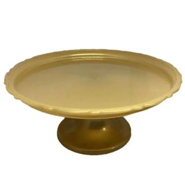 Imagem de Suporte para Bolo Mini Boleira Dourada - 20cm - LSC Toys