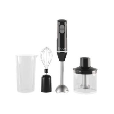 Imagem de Mixer 3 em 1 Itatiaia Preto com Copo Misturador Batedor e Mini Processador 110V