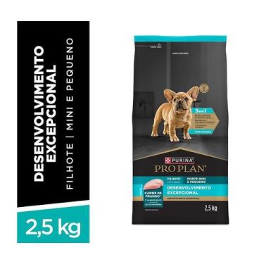 Imagem de Ração Pro Plan Purina Frango Filhotes Mini e Pequenos 2,5kg