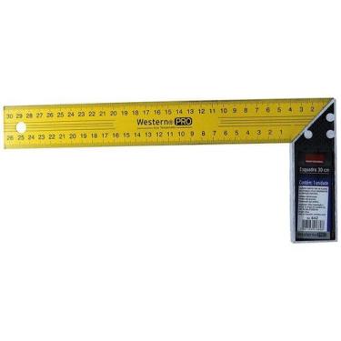 Imagem de Esquadro Cabo Aluminio Wester 12''30Cm 642 - WESTERN, 12"