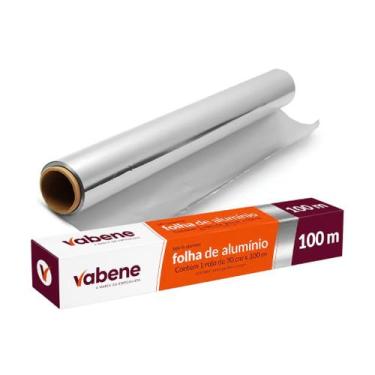 Imagem de Papel Alumínio Para Forno Freezer 30cm x 100m Vabene