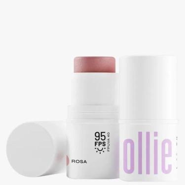 Imagem de Protetor Solar Ollie Blush, Batom e Sombra FPS 95 Rosa