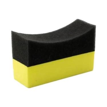 Imagem de Esponja Aplicadora De Cera Para Pneus De Carro, Escova De Limpeza E De