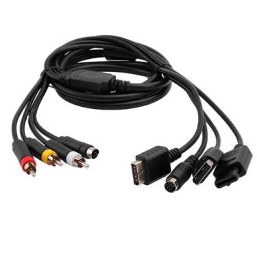 Imagem de Cabo RGB RGBS Para Consoles De Vídeo Nintendo N64 SNES NGC, Cabo AV De