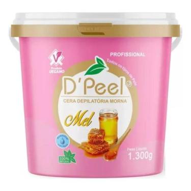 Imagem de DPeel - Cera Depilatória Profissional Morna 1300g - Mel