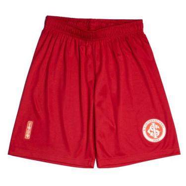 Imagem de Calção Infantil Betel Inter 1909 Esportivo Vermelho/Branco, Vermelho, 
