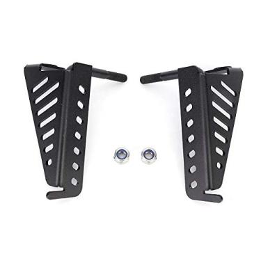 Imagem de Pedal de pé com dobradiça para porta de carro Qiilu, pedal externo para pé e descanso para Jeep Wrangler JK 2DR 4DR 2007-2017