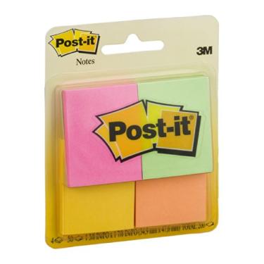 Imagem de POST-IT NOTE NEON Pacote com 4 unidades por POST-IT MfrPartNo 653-4AF