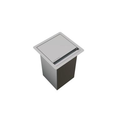 Imagem de Lixeira Inox 3,9 L Para Bancada - Marca Calha Úmida