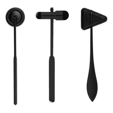 Imagem de Kit Martelo Neuro Buck + Martelo Babinski + Martelo Taylor - Preto - Bic
