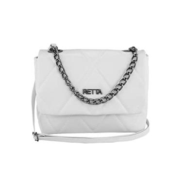 Imagem de Bolsa Feminina de Mão Ombro e Transversal Retta (MARFIM)