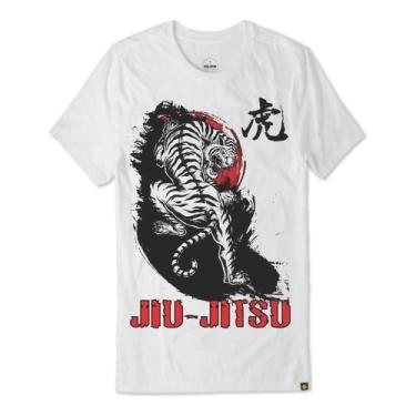 Imagem de Camiseta De Jiu Jitsu Casual Mma 08 Bjj Faixa Kimono Jj
